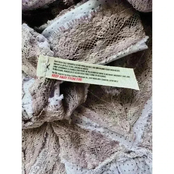 Intimately Free People Polka Dot Voile and Lace Trapeze Slip Dress Size XS - Picture 7 of 8